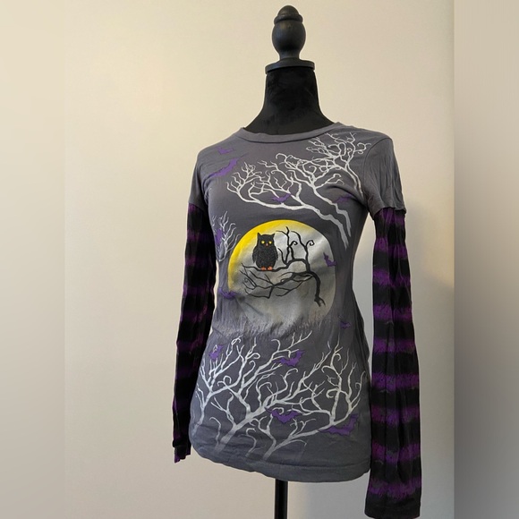 Halloween Layered Long Sleeve Shirt - Picture 1 of 2